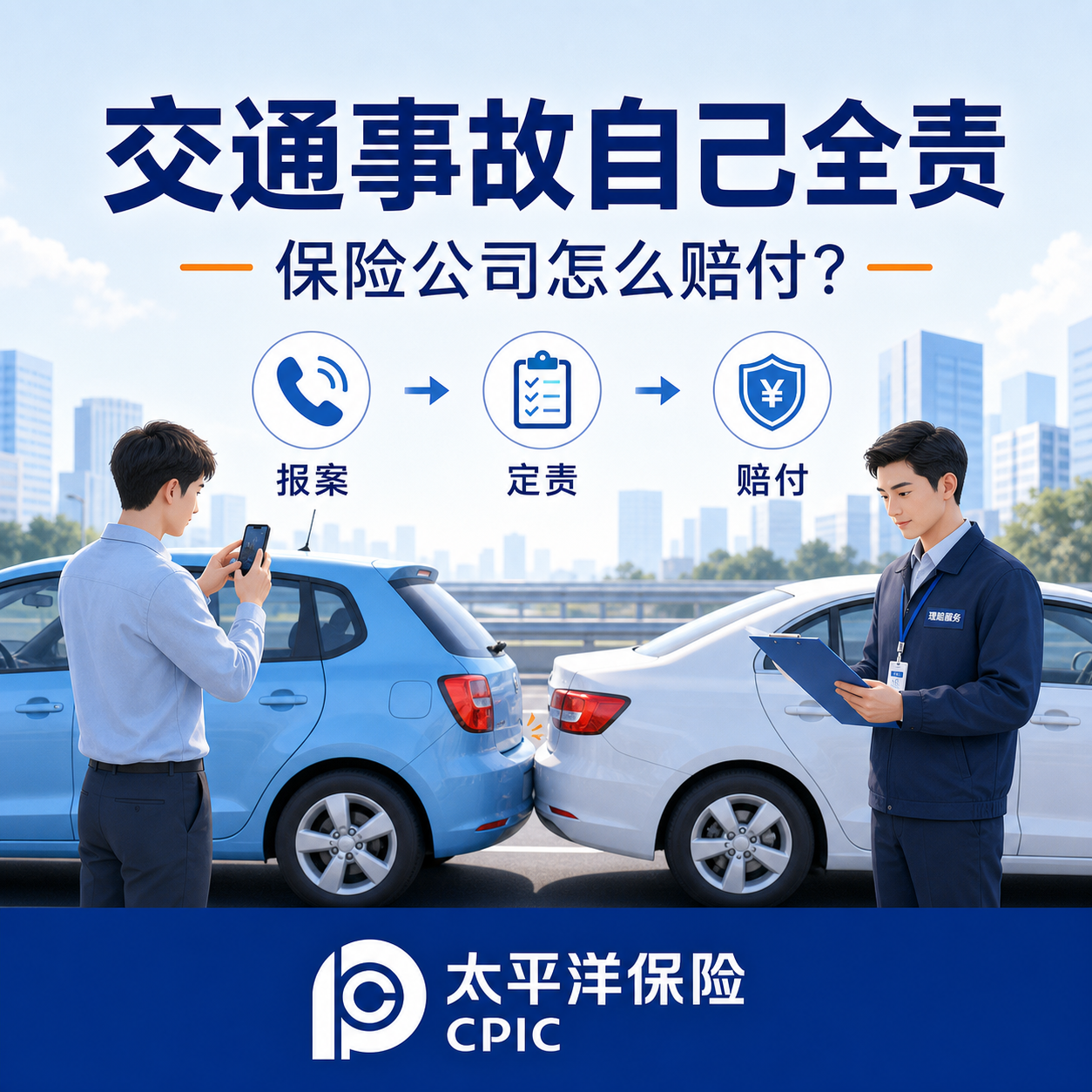 交通事故自己全责,保险公司怎么赔付?